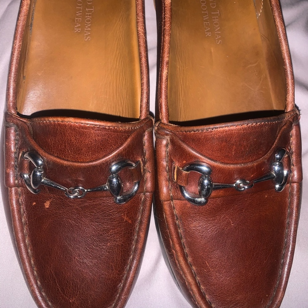 Brown Leather Loafer with crossbit